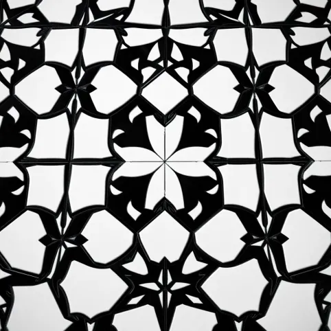 płytki czarnobiałe wzory