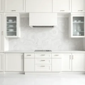 Płytki do białej lakierowanej kuchni