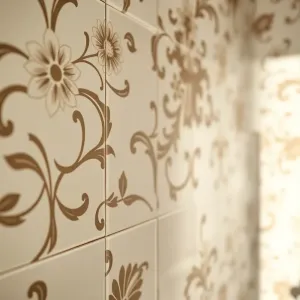 Płytki łazienkowe wzory kwiatowe