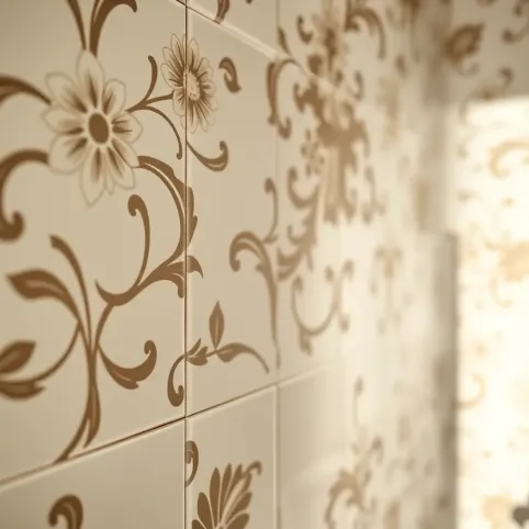 Płytki łazienkowe wzory kwiatowe