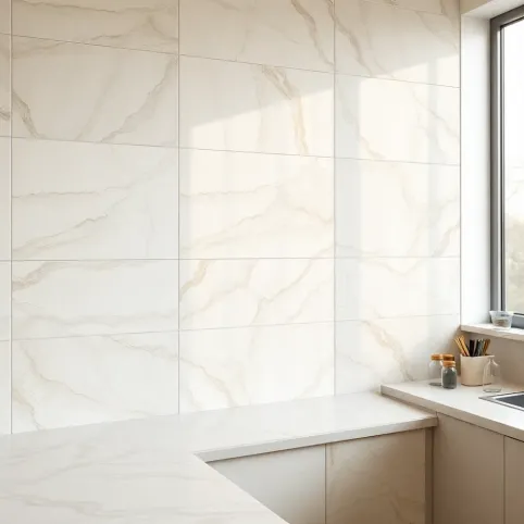 Płytki marmurowe na ścianę w kuchni