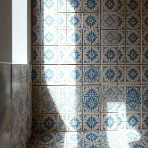 Płytki na ścianie kolankowej