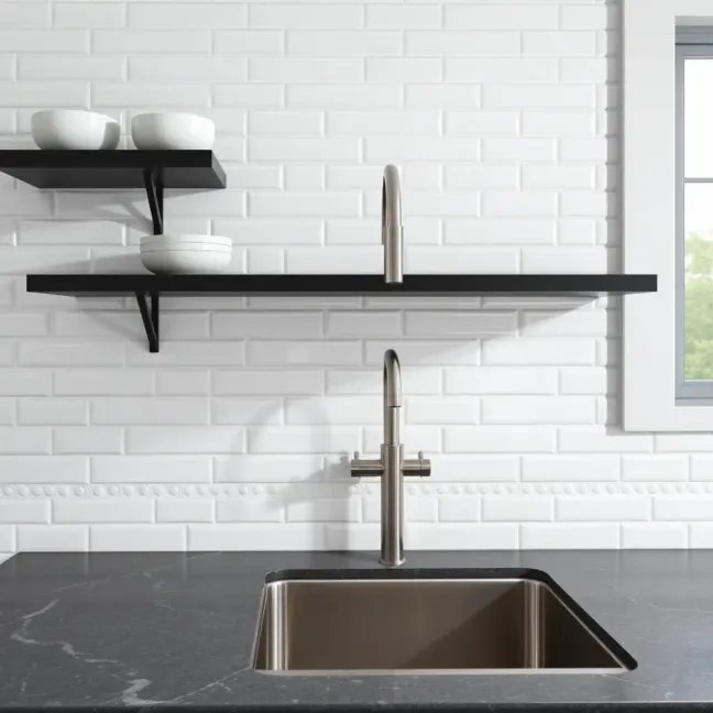 Płytki nad blatem w kuchni