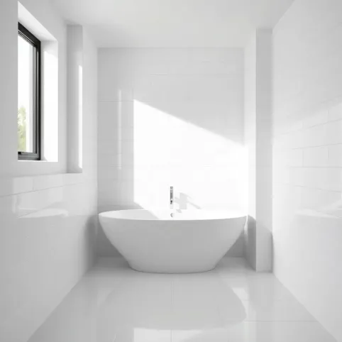 Płytki ścienne do łazienki białe