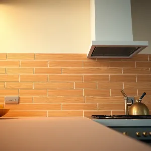 Płytki ścienne drewnopodobne do kuchni