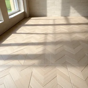 Płytki ułożone w jodełkę