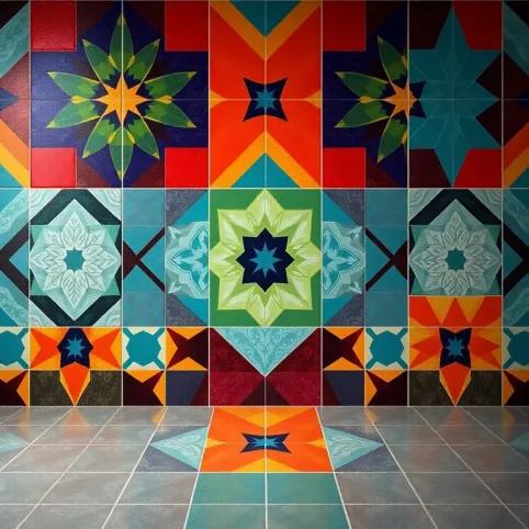 Płytki we wzory geometryczne