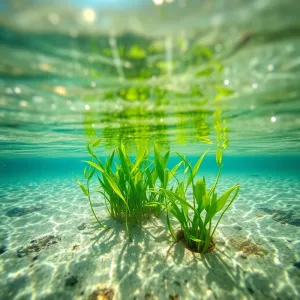 Płytkie miejsce w jeziorze