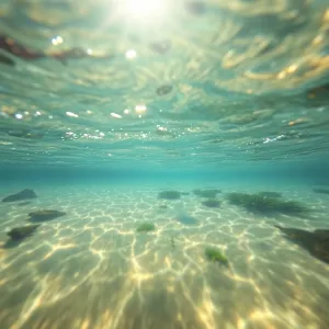 Płytkie miejsce w rzece jeziorze