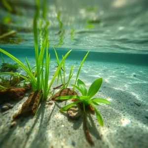 Płytkie miejsce w zbiorniku wodnym