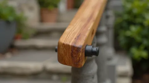 Pochwyt drewniany do balustrady