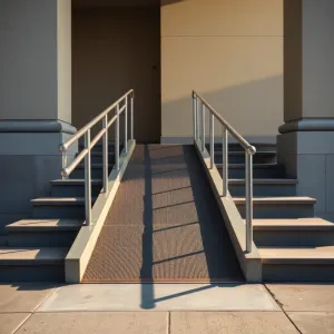 Pochylnia dla niepełnosprawnych bez poręczy