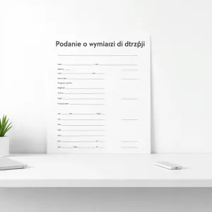 Podanie o wymianę drzwi do administracji wzór