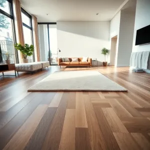 Podłogi w salonie aranżacje