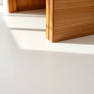 Połączenie płytek z panelami w drzwiach