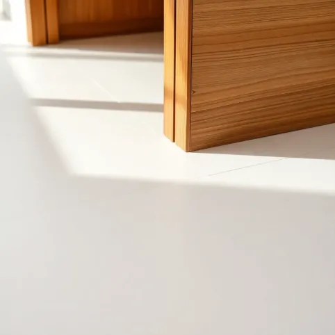 Połączenie płytek z panelami w drzwiach