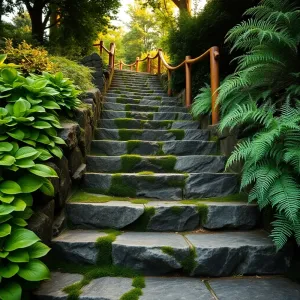 Pomysł na schody w ogrodzie