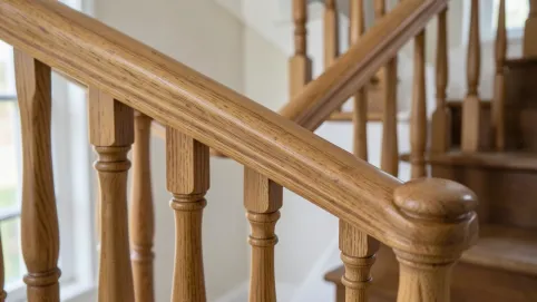 Poręcz drewniana 4m