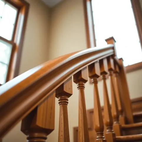 Poręcze drewniane na schody