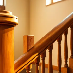 Poręcze drewniane na schody wewnętrzne