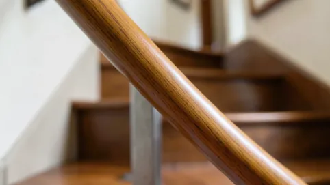 Poręcze drewniane okrągłe