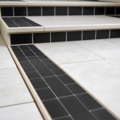 Profil schodowy do płytek czarny