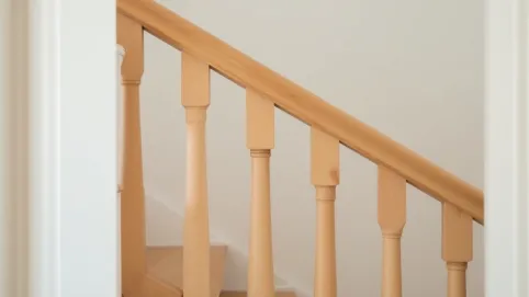 Prosta balustrada drewniana