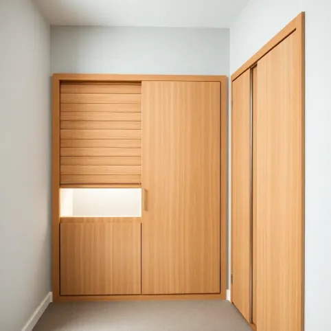 Rolety zamiast drzwi do szafy