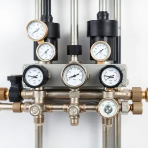 Rozdzielacz dwufunkcyjny do co i podłogówki schemat