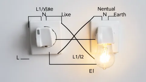 schemat podłączenia wyłącznika schodowego