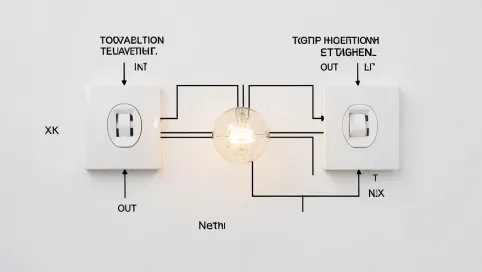 schemat wyłącznika schodowego