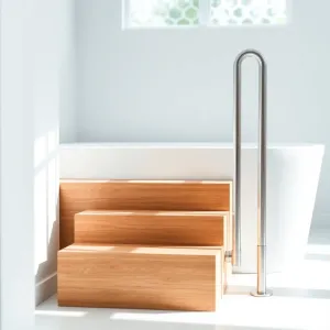 Schodki do wanny z poręczą