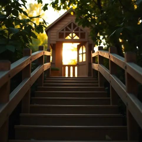 Schody do domku dla dzieci