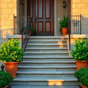 Schody do domu zewnętrzne