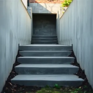 Schody do piwniczki betonowej