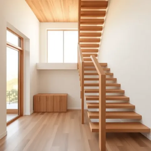 Schody drewniane nowoczesne