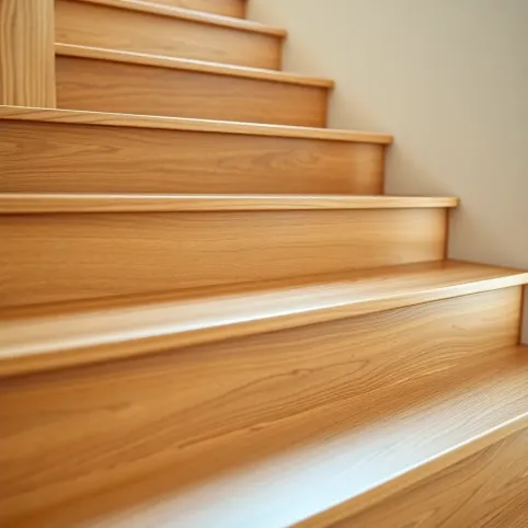 Schody drewniane z podstopniami