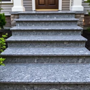 Schody granitowe z montażem