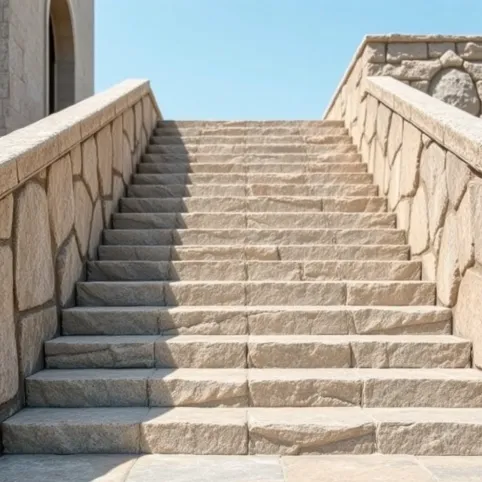 Schody z kamienia zewnętrzne