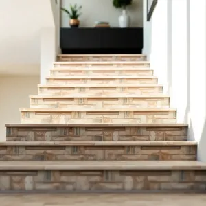 Schody z płytek w domu