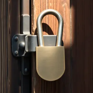 Skobel do drzwi na kłódkę