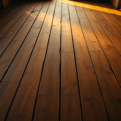 Skrzypiącą podłoga z desek