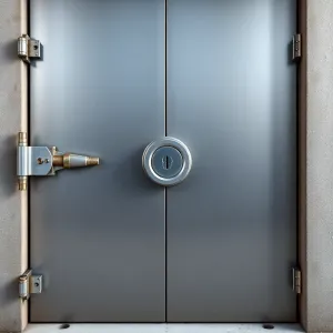 Stalowe drzwi do piwnicy