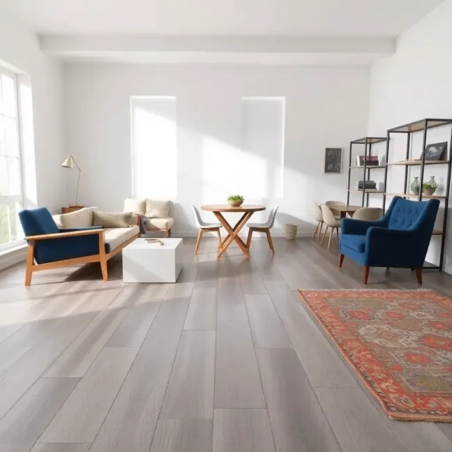 Szarą podłoga jakie meble