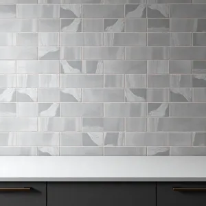 Szare płytki do kuchni na ścianę