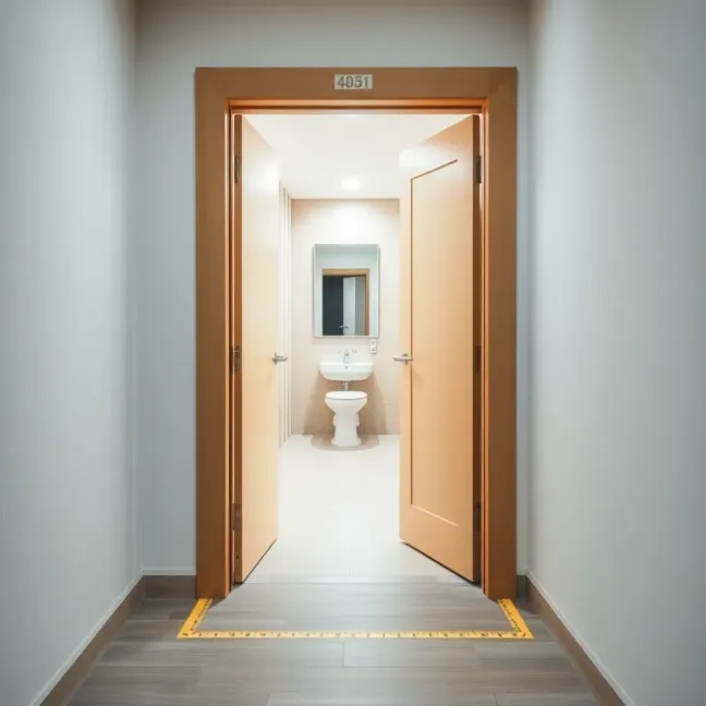 Szerokość drzwi do łazienki dla niepełnosprawnych