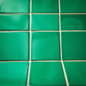 Szmaragdowe płytki do łazienki