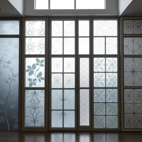 Szyby do drzwi pokojowych wzory