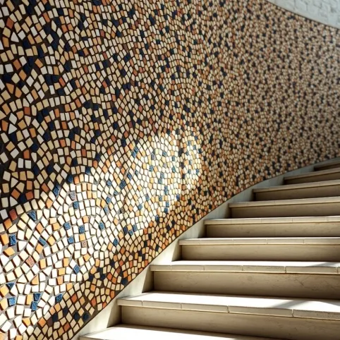 Tynk Mozaikowy Na Klatce Schodowej