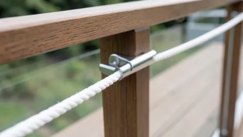 Uchwyty do poręczy z liny